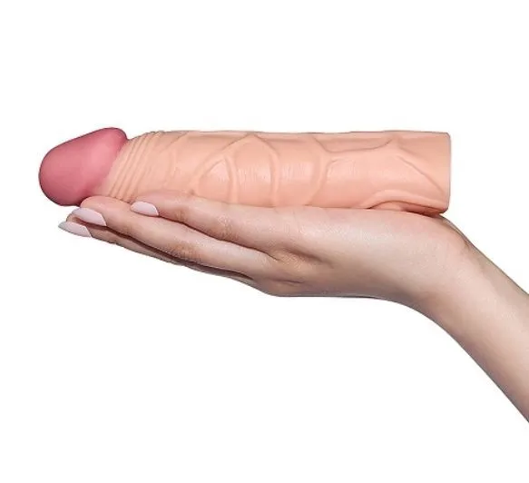 удлиняющая насадка lovetoy pleasure x-tender, телесная в Воронеже