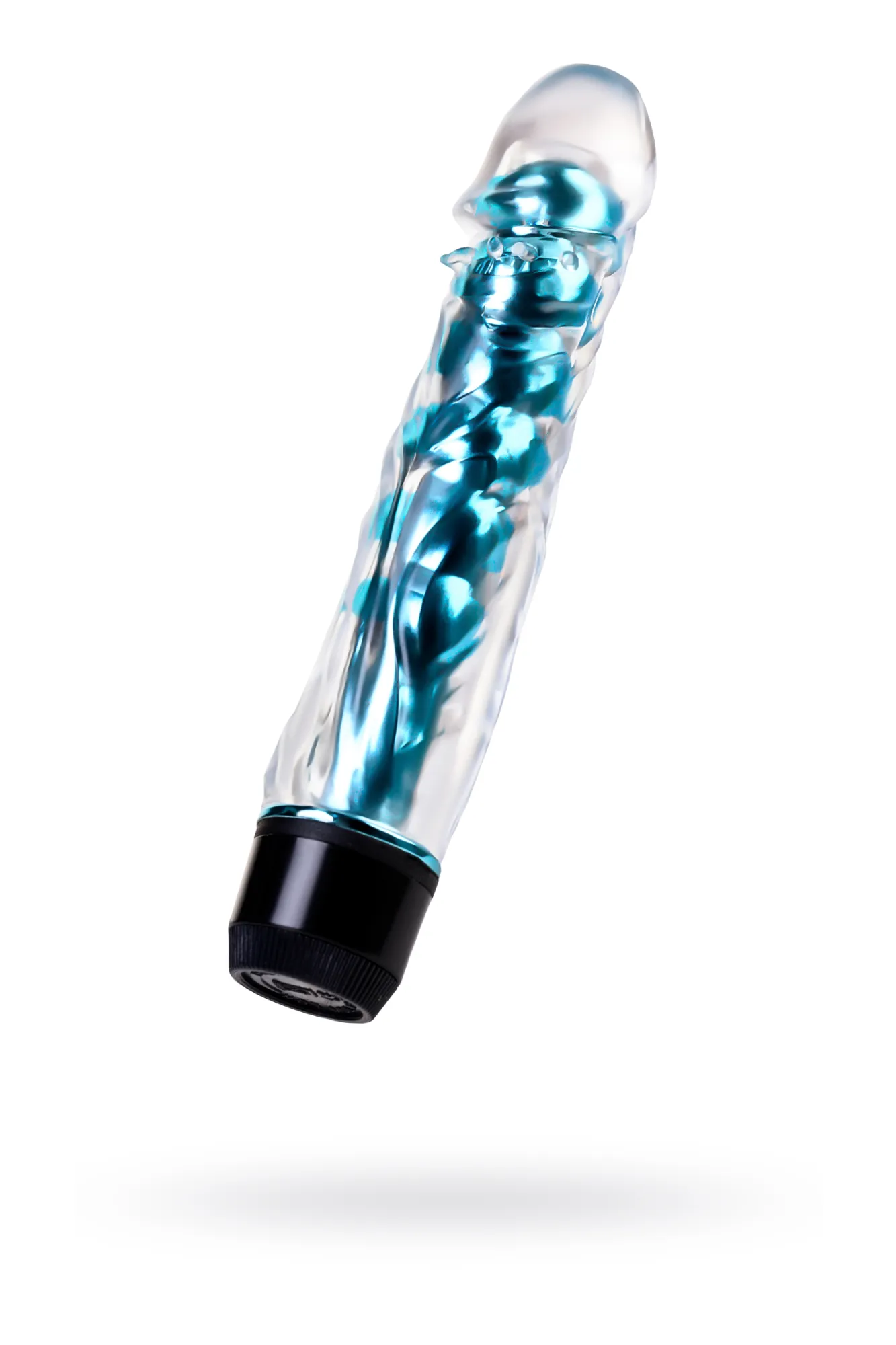 вибратор toyfa trio vibe, tpe, голубой, 15,5 см в Воронеже