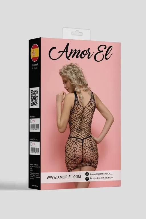 Эротическое мини-платье laura (s\l), черный в Воронеже