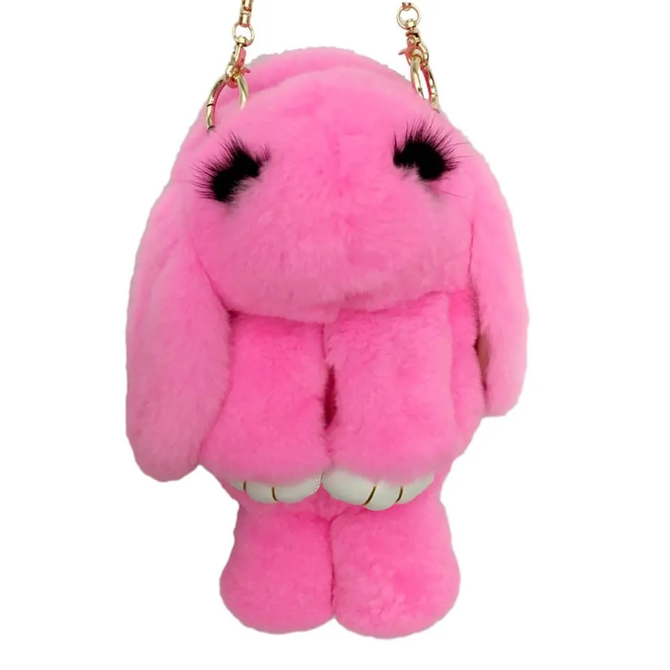 рюкзак кролик меховой, розовый в Воронеже