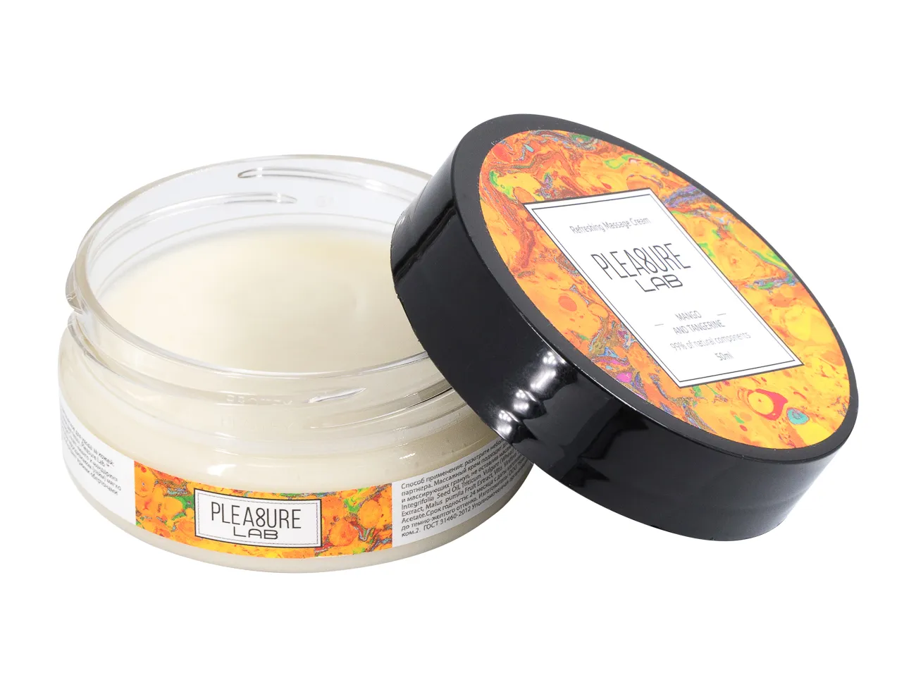 массажный крем pleasure lab refreshing манго и мандарин 50 мл 1072-01lab в Воронеже