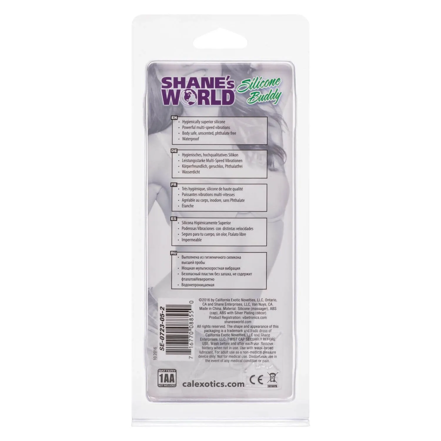 вибратор california exotic novelties shanes world silicone buddy, фиолетовый в Воронеже