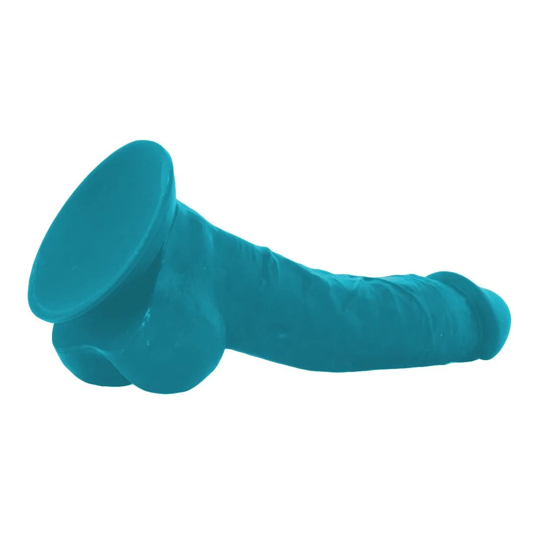 фаллоимитатор ns novelties coloursoft 8 inch soft dildo, голубой в Воронеже