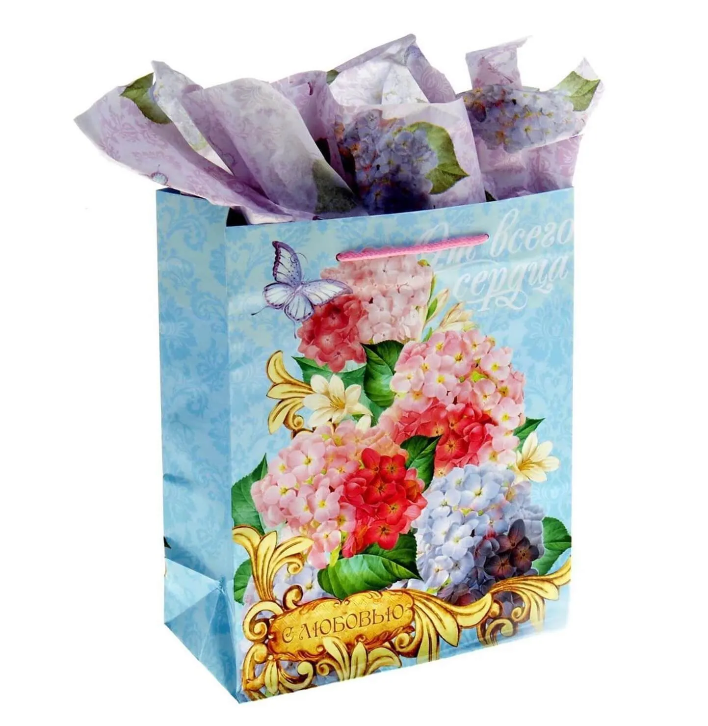 Набор для упаковки подарка Сима Ленд Восхитительные цветы, с аромабумагой