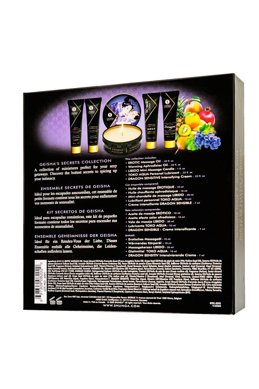 набор shunga «секрет гейши» (geisha's secret), 5 средств, аромат экзотические фрукты в Воронеже