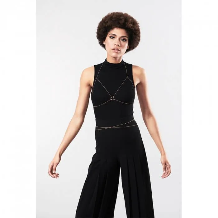 цепь для тела bijoux indiscrets magnifique bra chain, золотистая в Воронеже