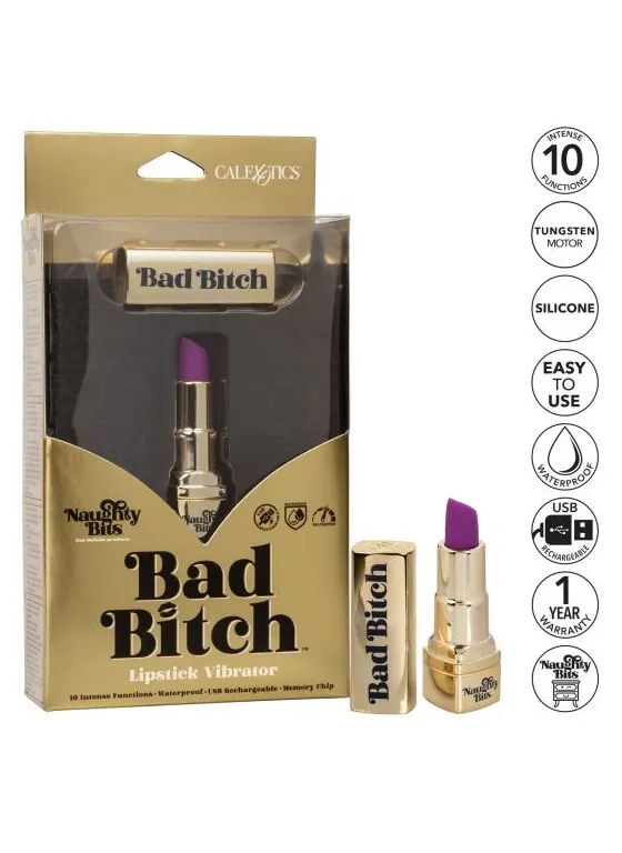 перезаряжаемый миниатюрный вибромассажер в виде помады naughty bits bad bitch lipstick в Воронеже