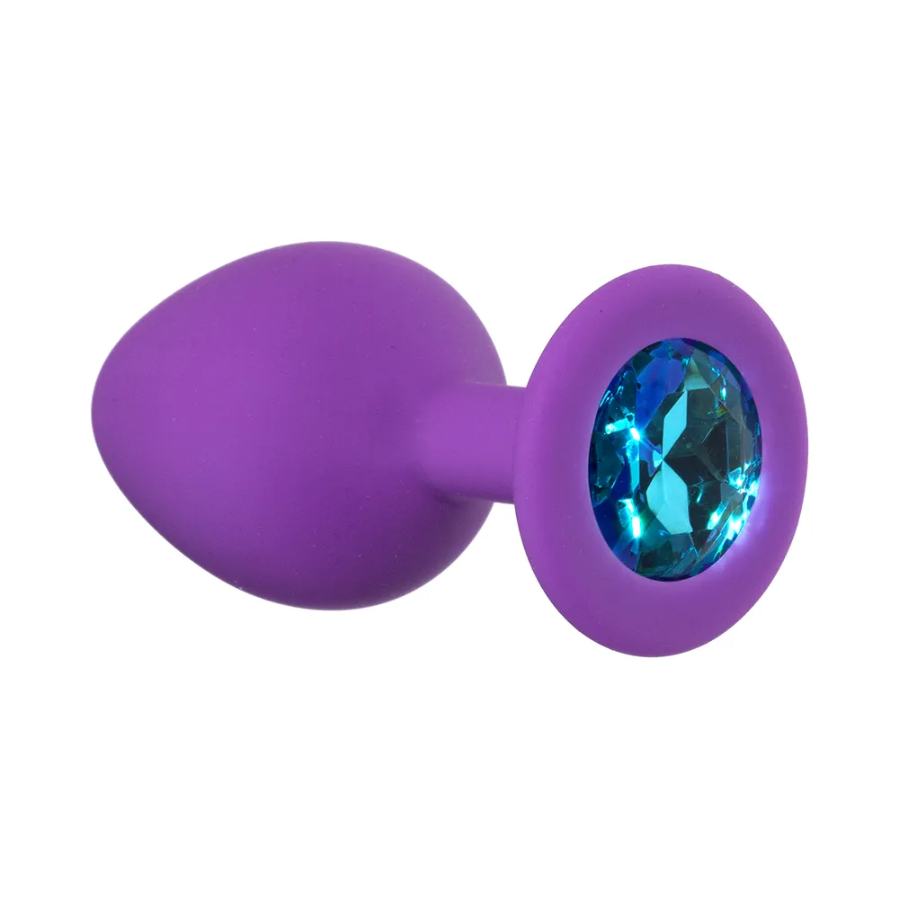 анальная пробка emotions cutie medium purple light blue crystal 4012-05lola в Воронеже