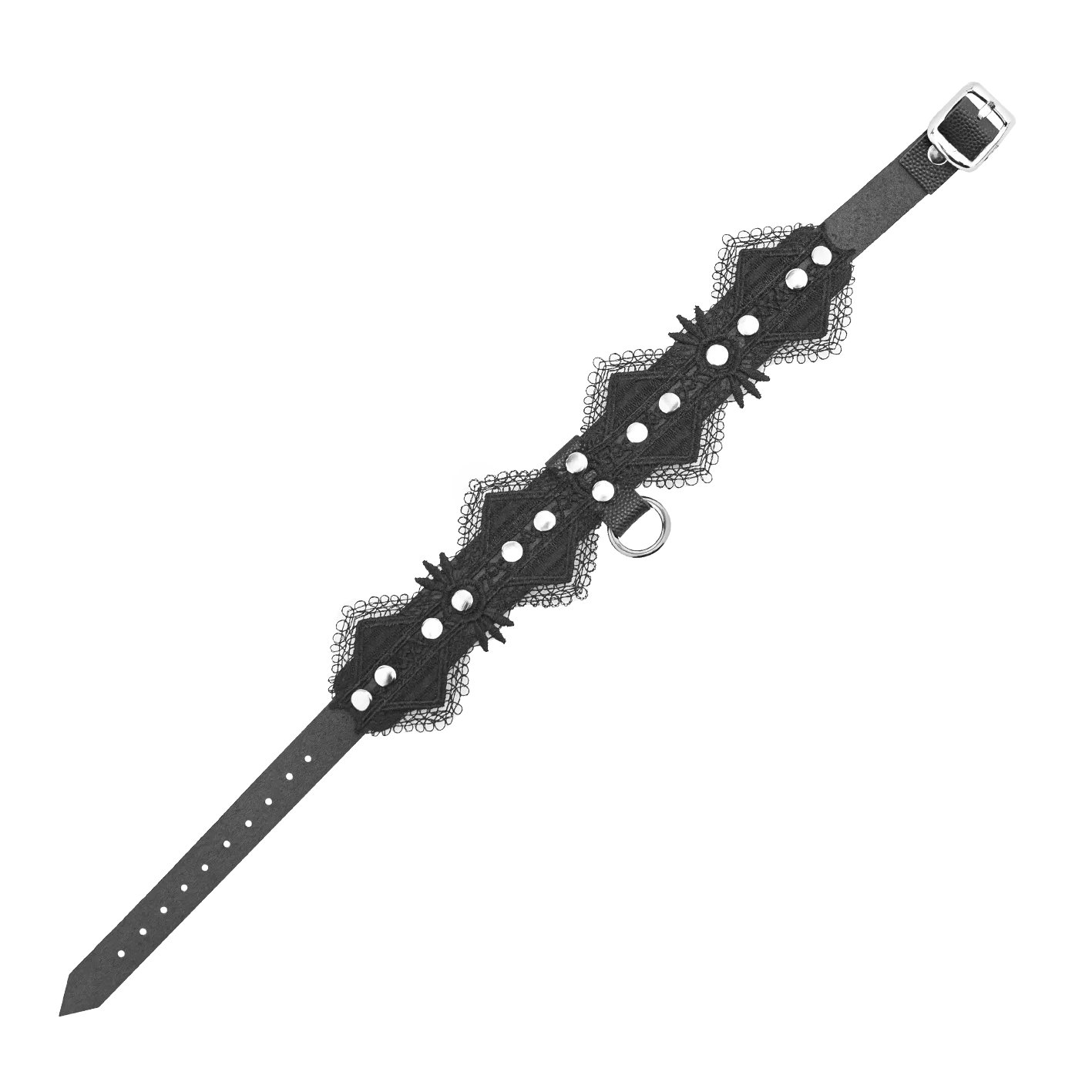 чокер с кружевом и кольцами со стразами в Воронеже