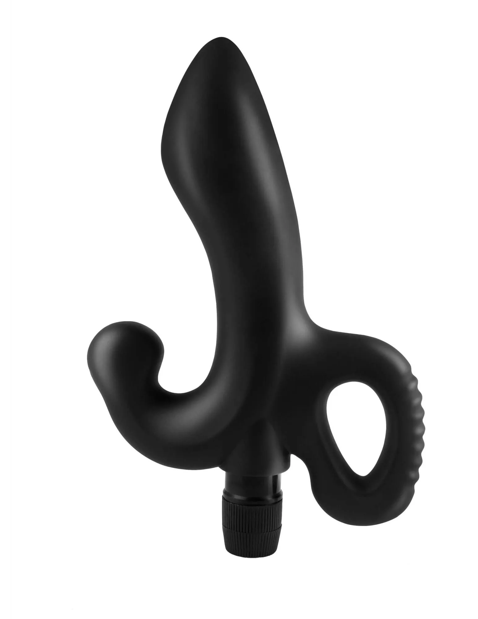 Массажер простаты Pipedream Vibrating Prostate Massager, с вибрацией, чёрный