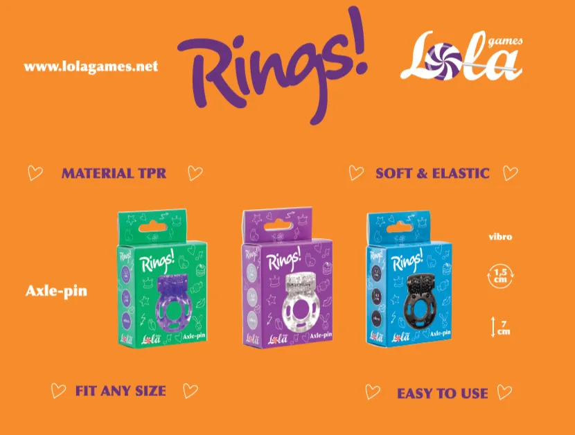 шоубокс эрекционных колец rings axle-pin 12 шт 0122-00lola в Воронеже