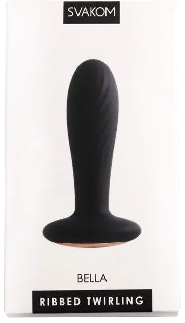 анальная пробка ребристая svakom bella, черная в Воронеже