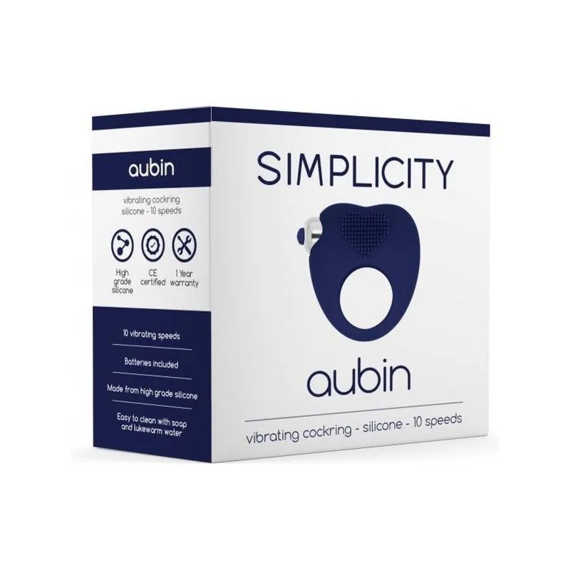 эрекционное виброкольцо aubin 10 speed, синее в Воронеже