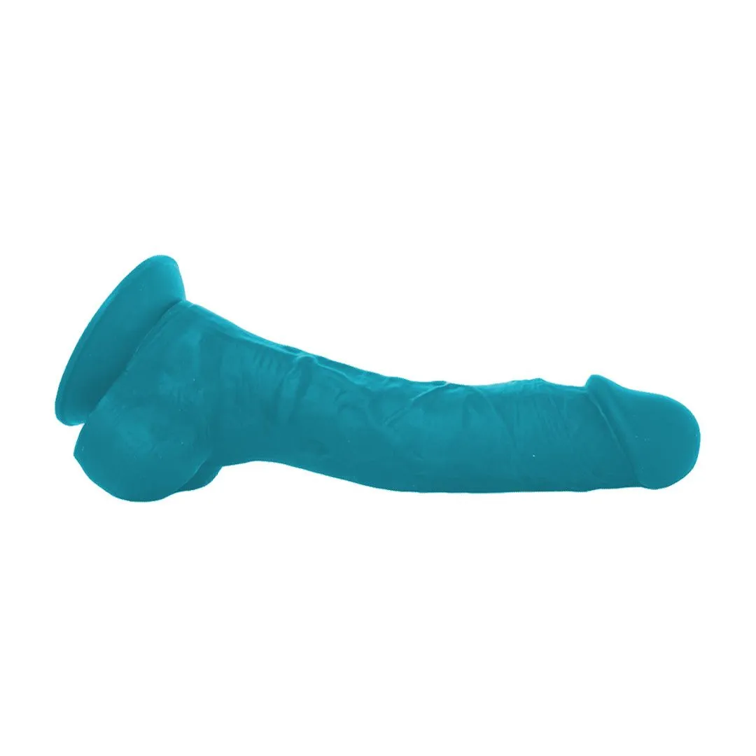 фаллоимитатор ns novelties coloursoft 8 inch soft dildo, голубой в Воронеже