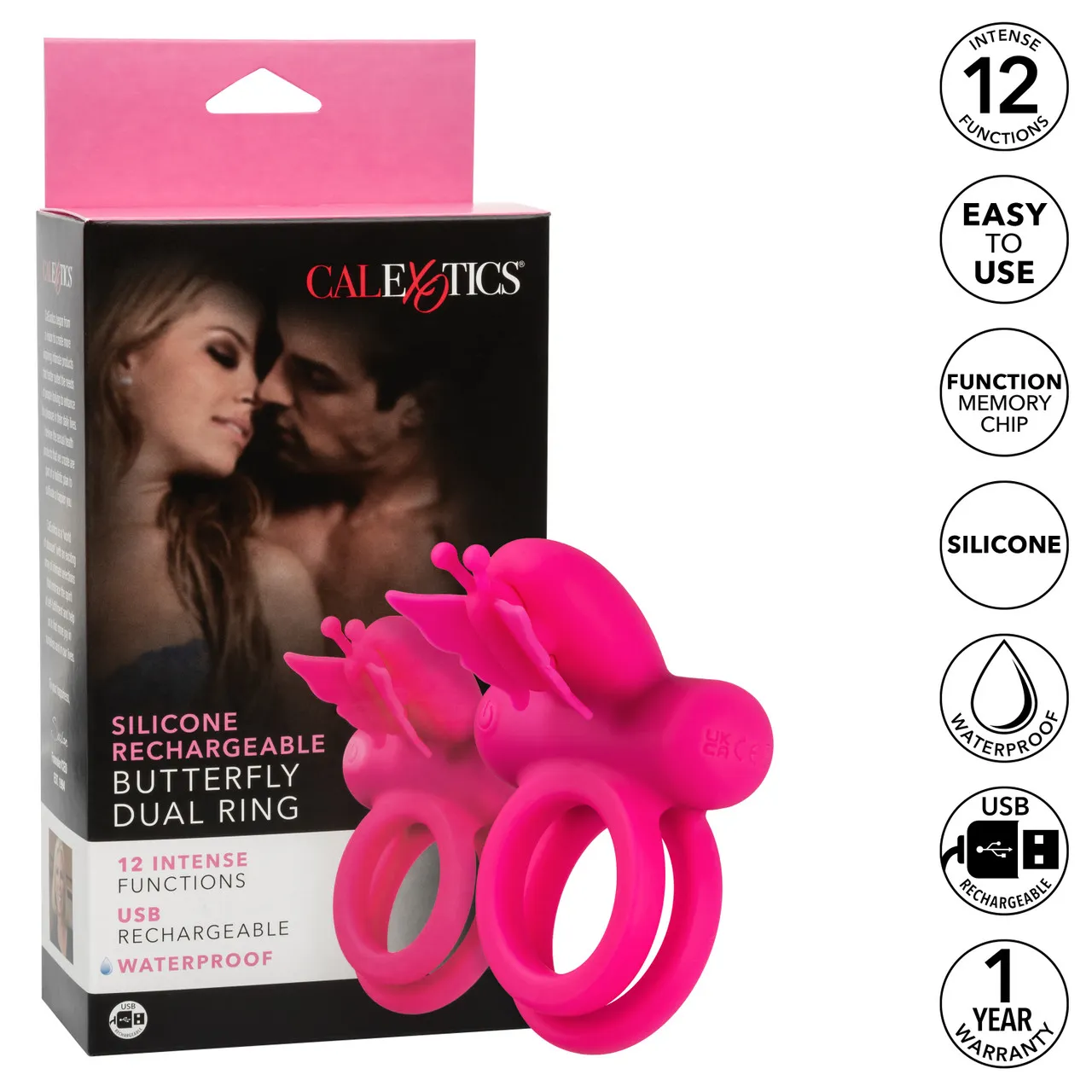 перезаряжаемое эрекционное виброкольцо silicone rechargeable dual butterfly ring в Воронеже
