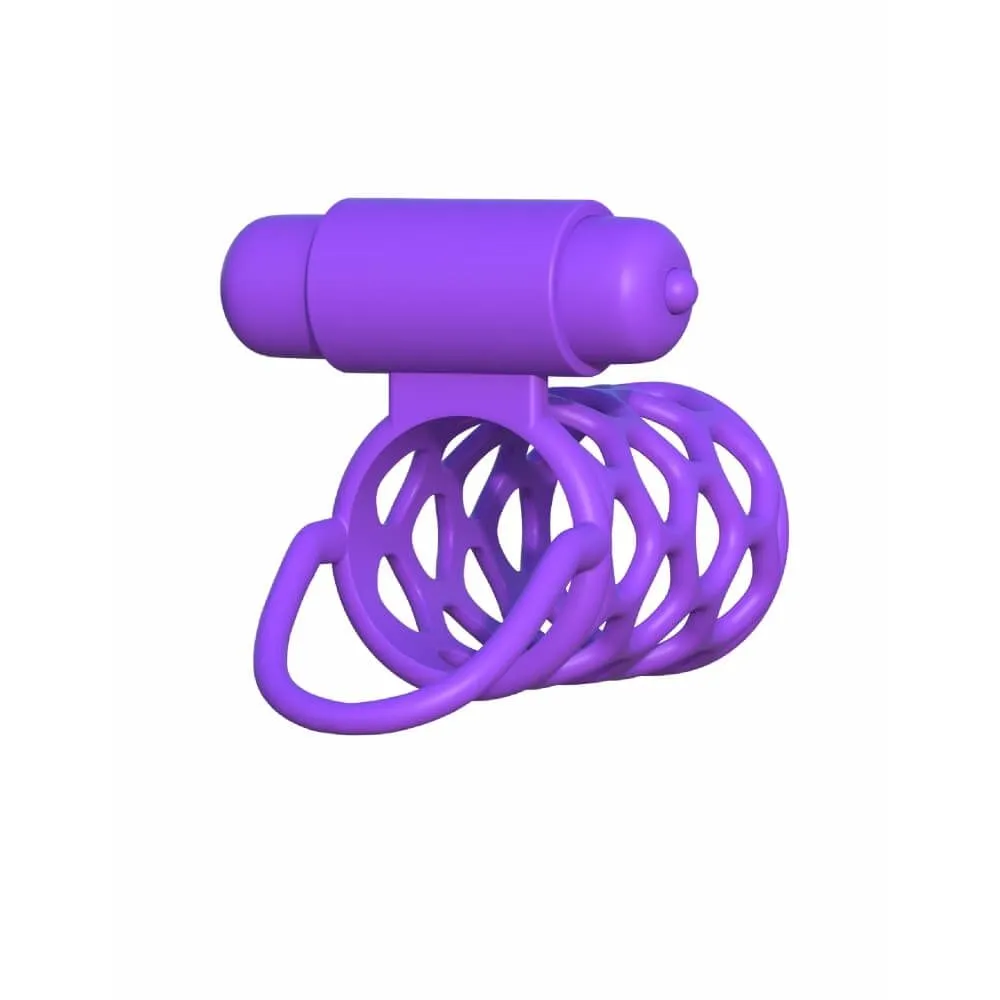 насадка на член pipedream vibrating couples cage, фиолетовая в Воронеже