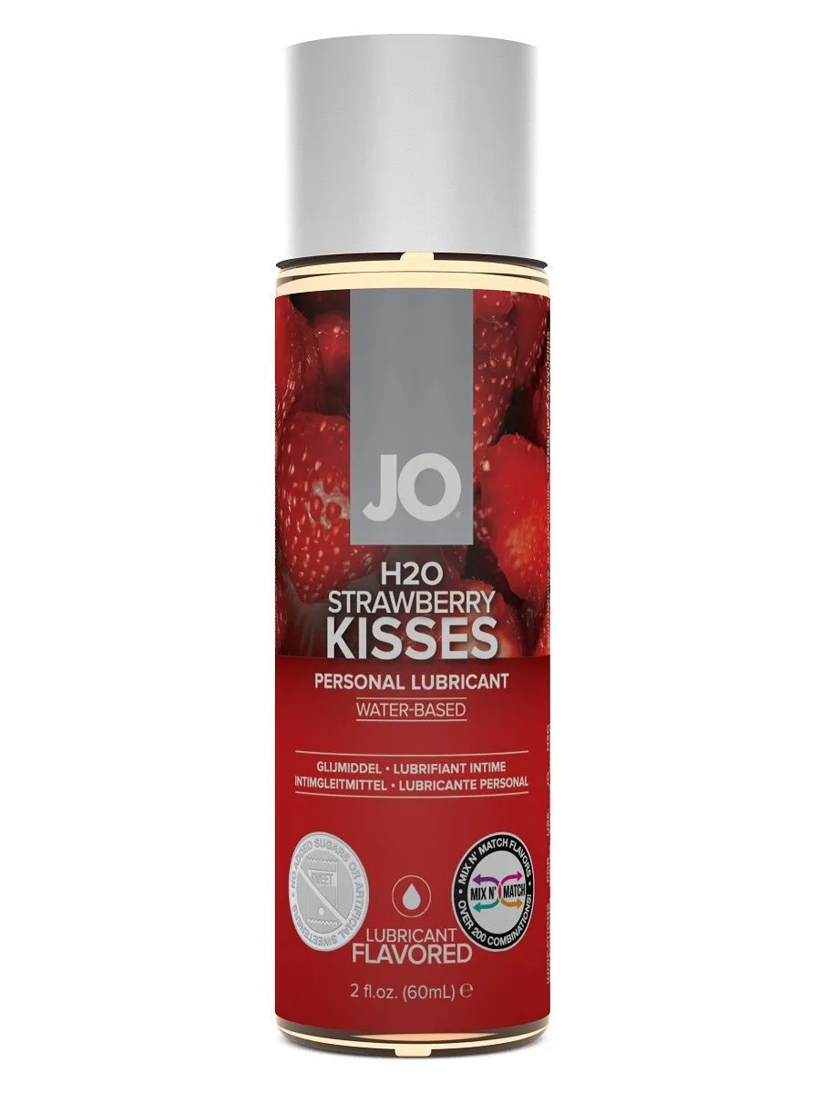 вкусовой лубрикант jo flavored strawberry kiss клубника, 120 мл в Воронеже