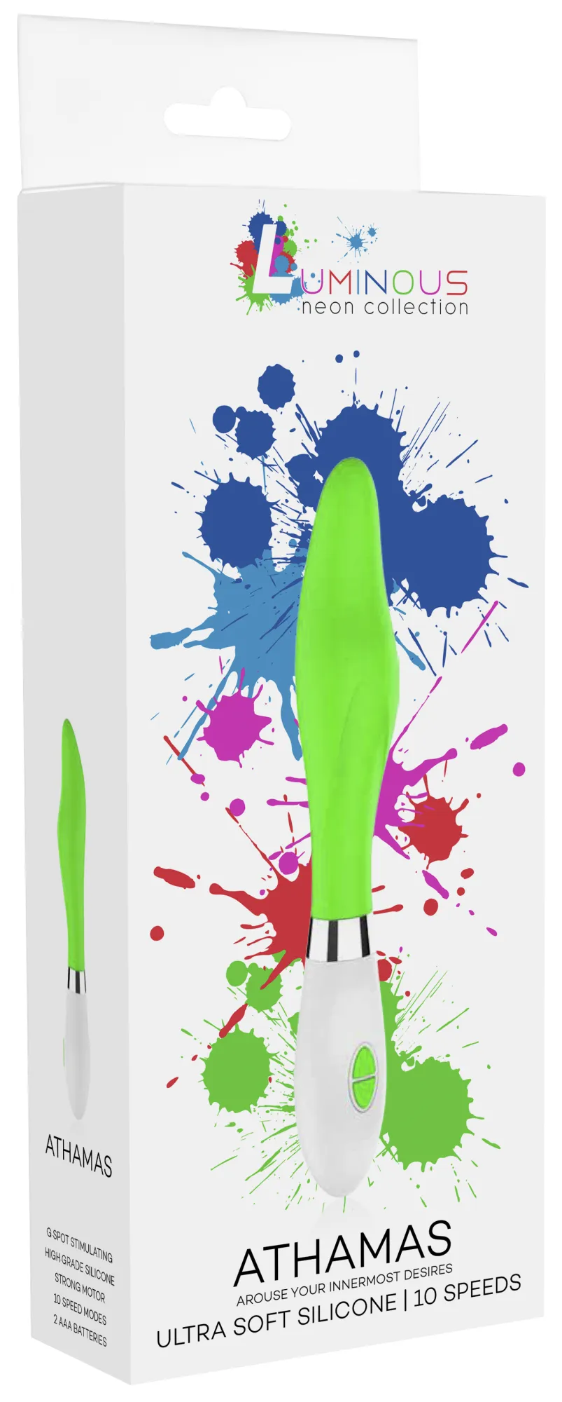 Яркий вибромассажер  Athamas (салатовый)