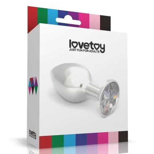 анальная пробка lovetoy малая, с красным камнем в Воронеже