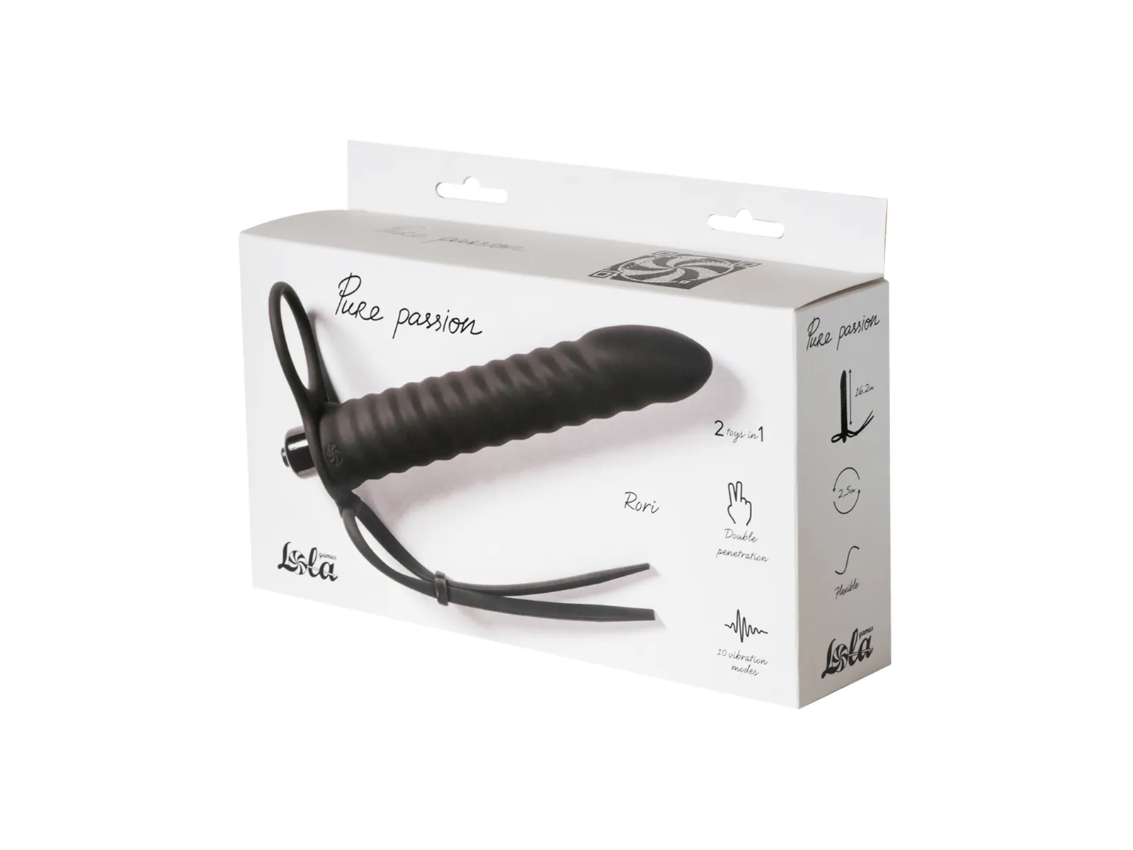 вибронасадка для двойного проникновения pure passion rori black 1205-01lola в Воронеже