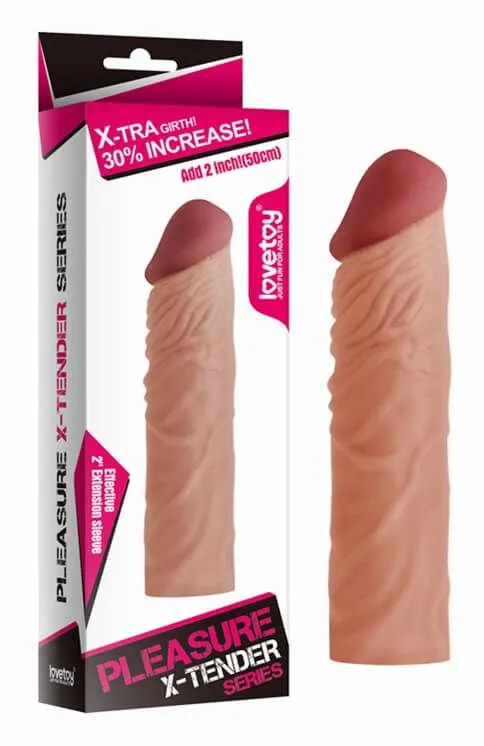 насадка удлиняющая lovetoy pleasure x-tender, без вибрации в Воронеже