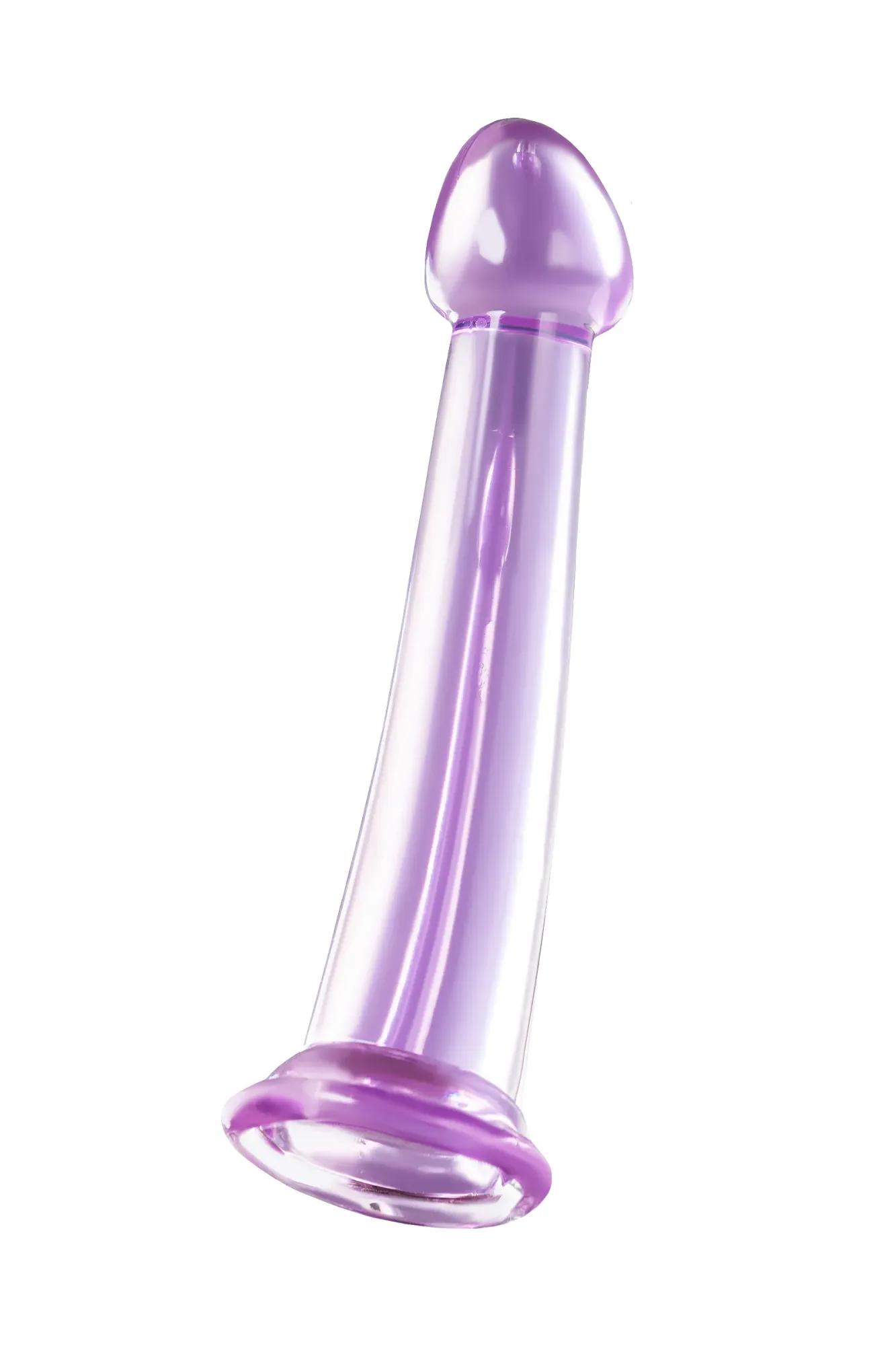 нереалистичный фаллоимитатор jelly dildo m toyfa basic, tpe, фиолетовый, 18 см в Воронеже