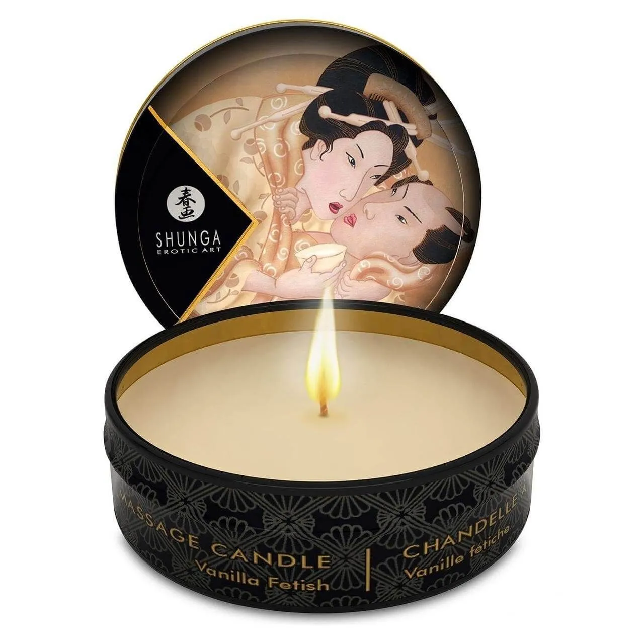 массажная свеча shunga mini massage candle vanilla, 30 мл в Воронеже