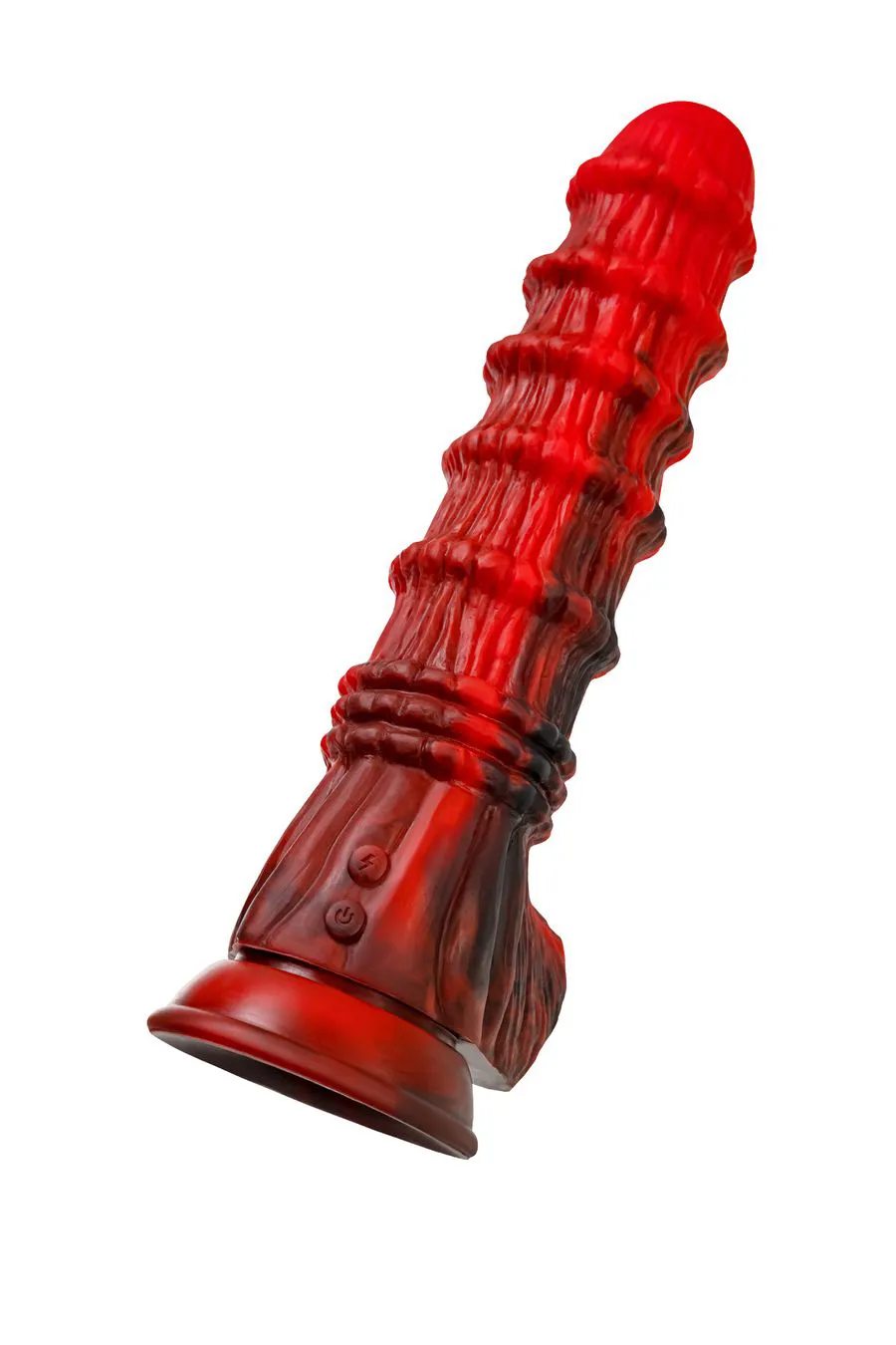 Вибратор Black&Red by TOYFA Monster Tops, силикон, красно-черный, 27 см