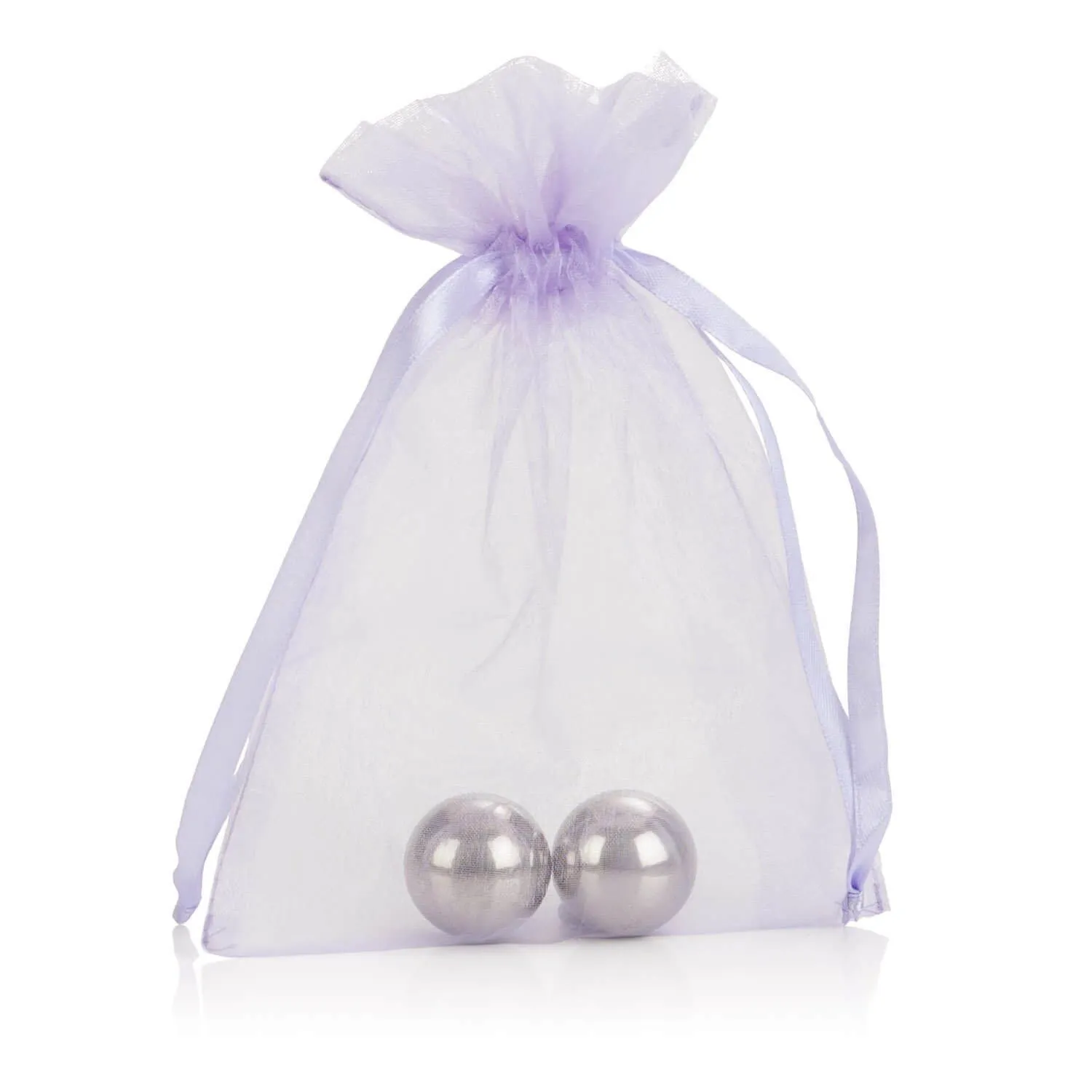 Вагинальные шарики Metallic Weighted Orgasm Balls, серебристые