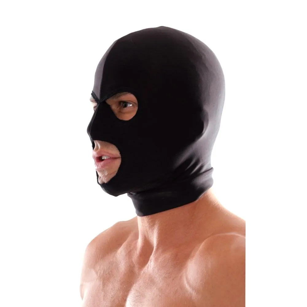 маска pipedream spandex 3 hole hood, черная в Воронеже