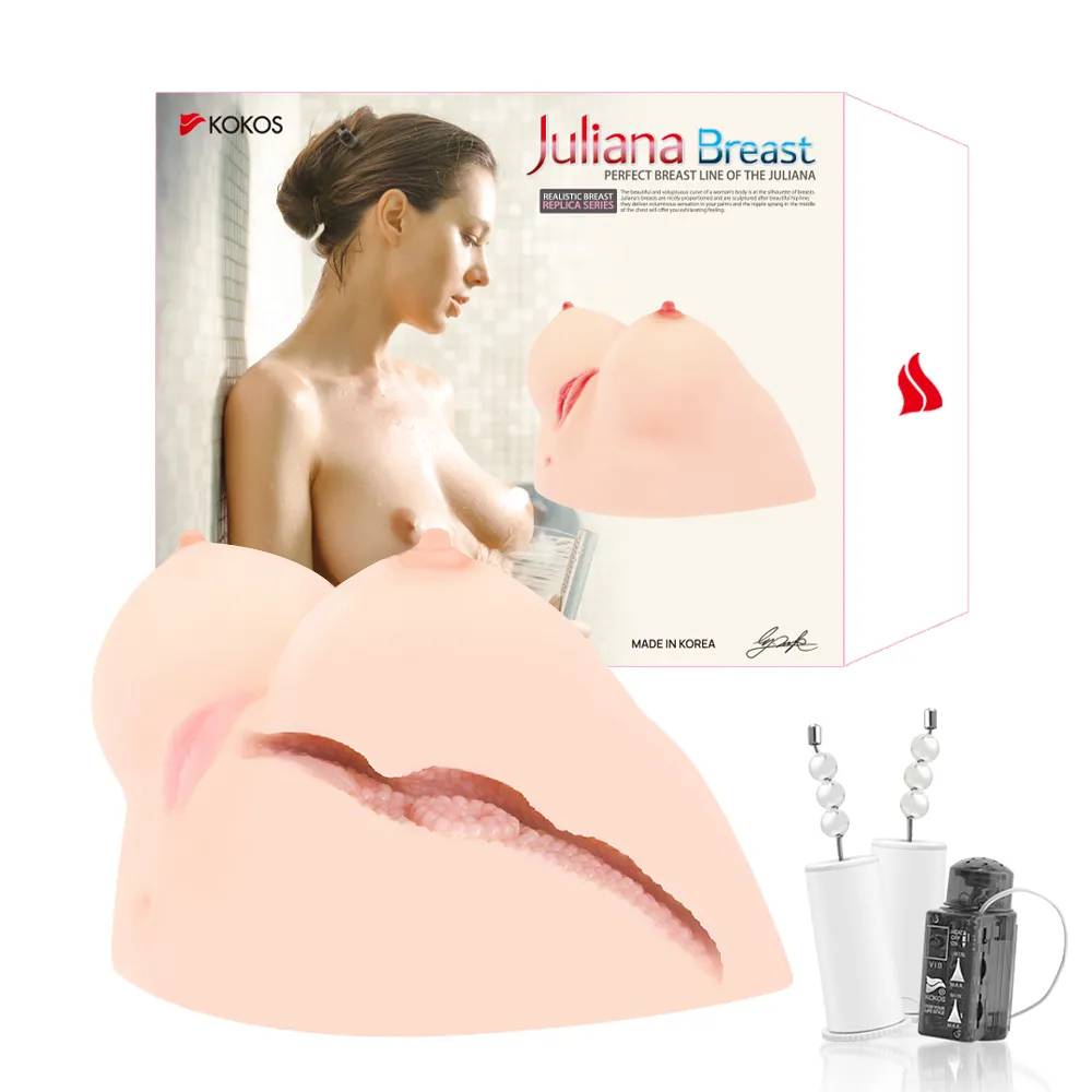 мастурбатор juliana breast грудь-вагина-анус с вибрацией телесный tpr kokos m01-002-01v в Воронеже