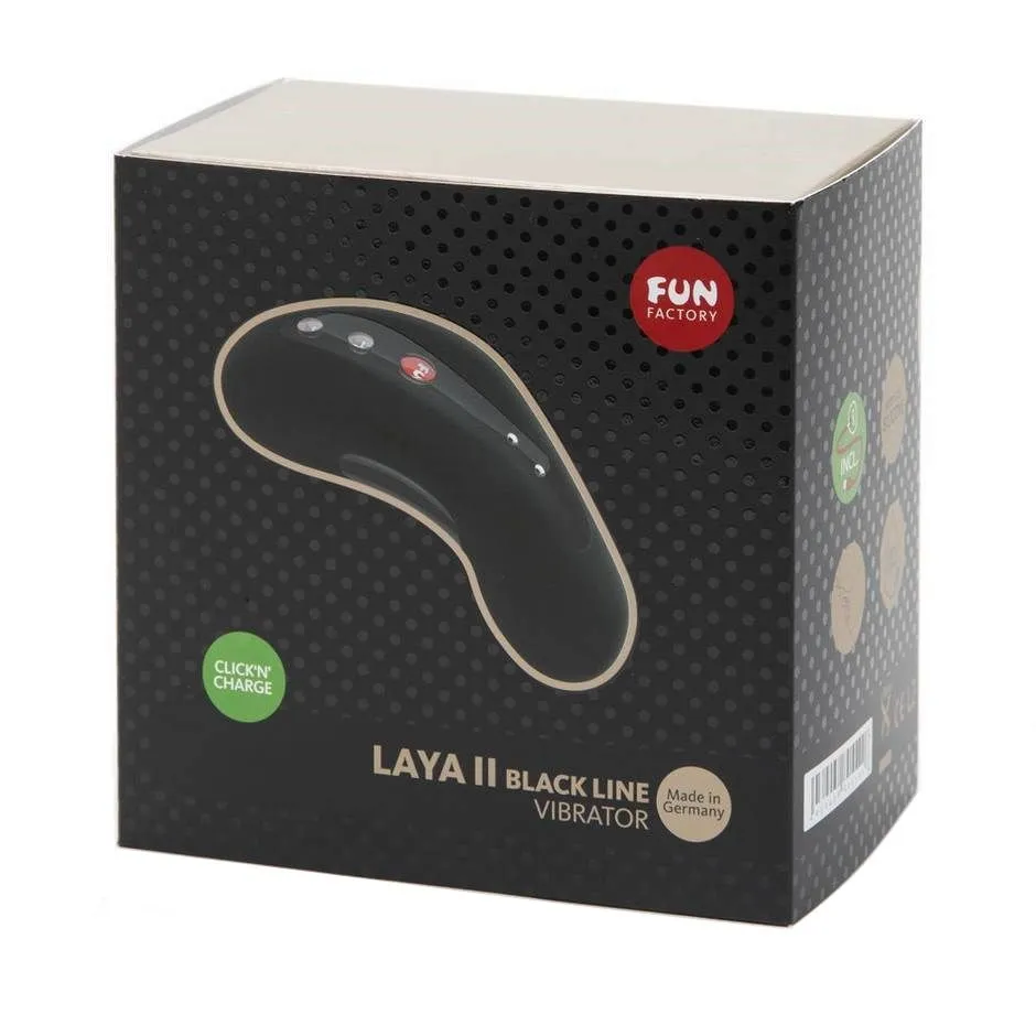 минивибратор fun factory laya ii black line, чёрный в Воронеже