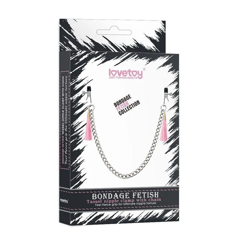 зажимы для сосков lovetoy tassel nipple clamp, розовые в Воронеже
