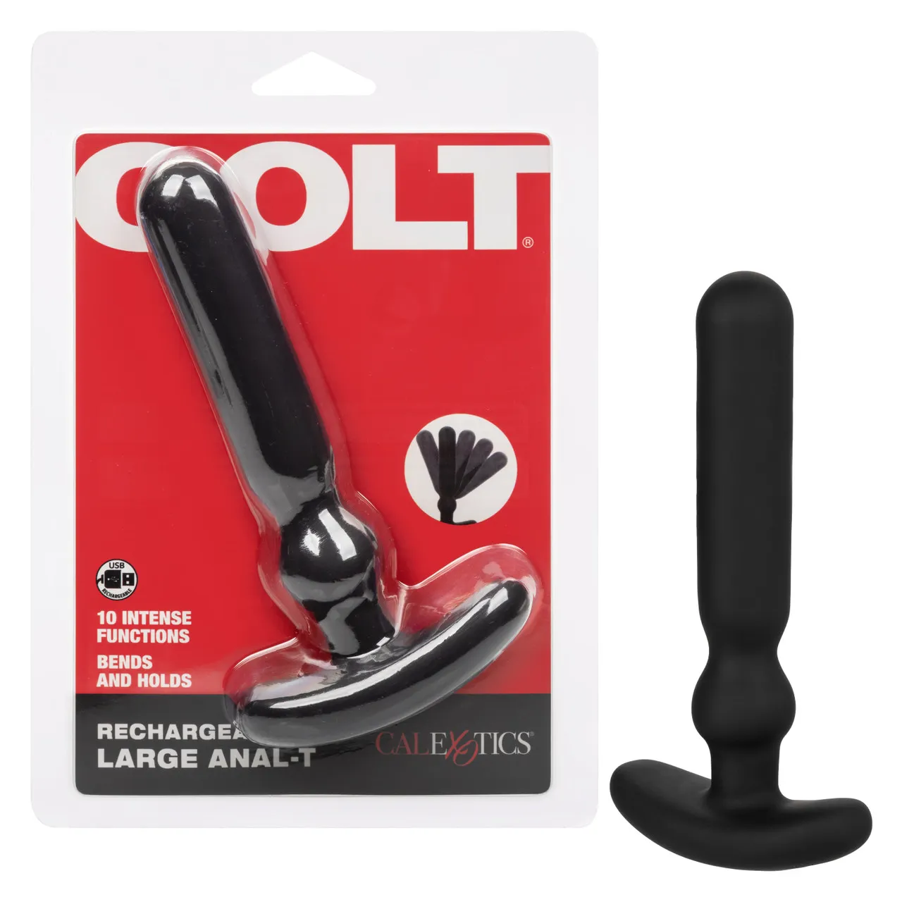 Перезаряжаемый анальный вибростимулятор COLT Rechargeable Large Anal-T