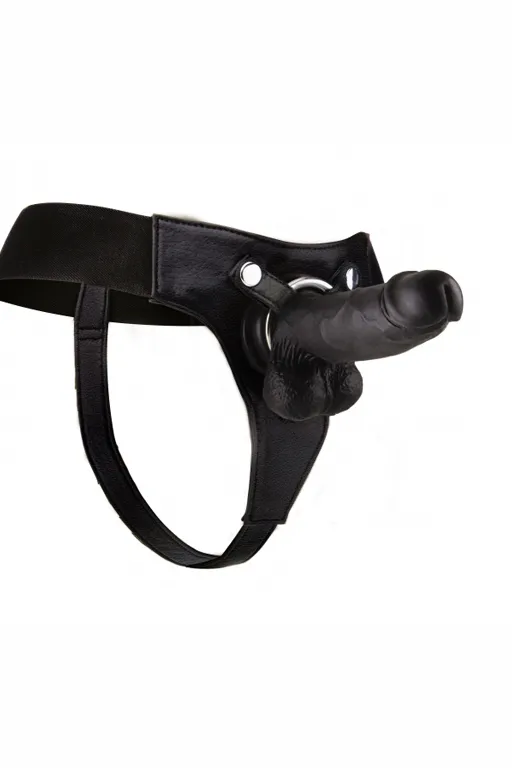 страпон с кожаными трусиками realistic - 8 inch в Воронеже