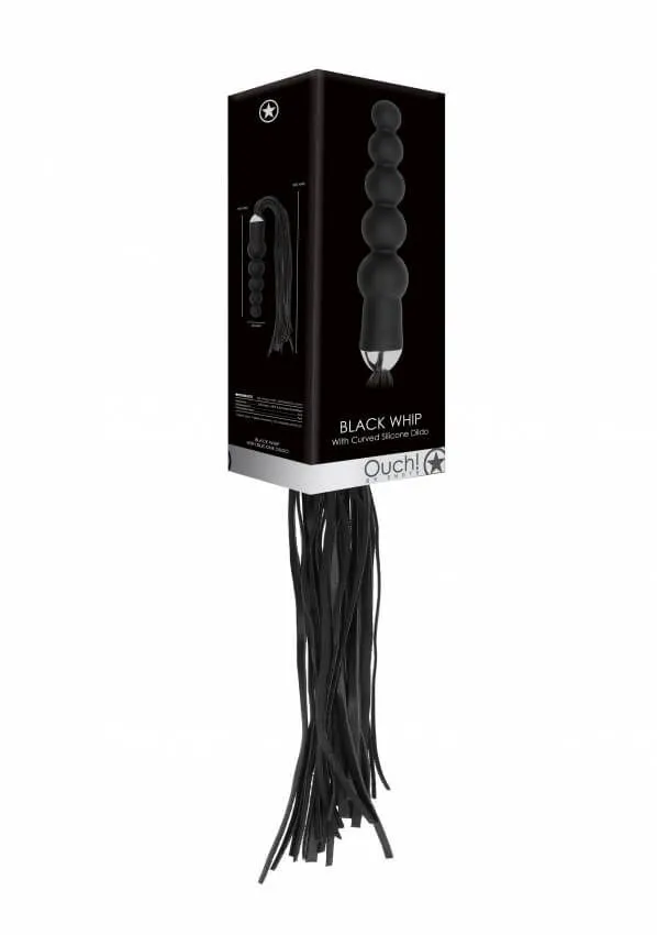 ананальный стимулятор с плёткой shots media, чёрный в Воронеже