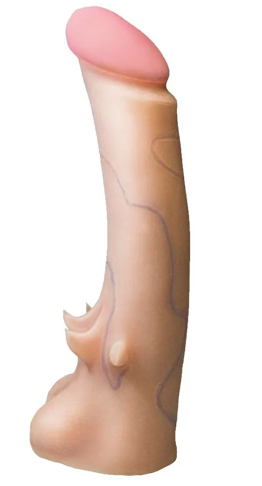 Насадка на страпон Lovetoy Real Standard Flex&Fix, телесная