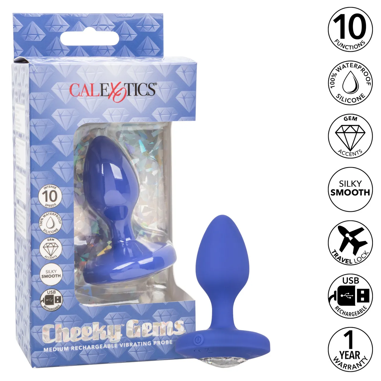 перезаряжаемая анальная вибропробка cheeky gems medium rechargeable vibrating probe в Воронеже