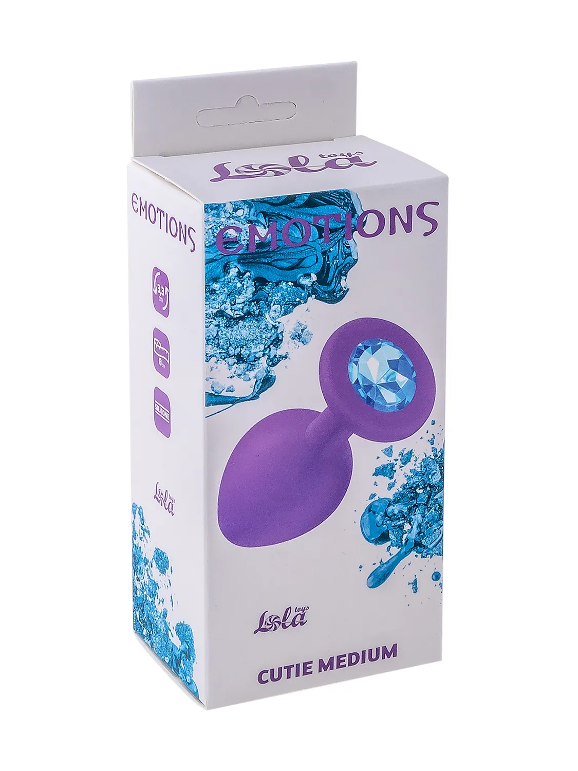 анальная пробка emotions cutie medium purple light blue crystal 4012-05lola в Воронеже