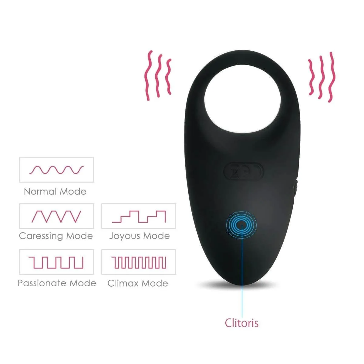 виброкольцо svakom wendy, черное в Воронеже