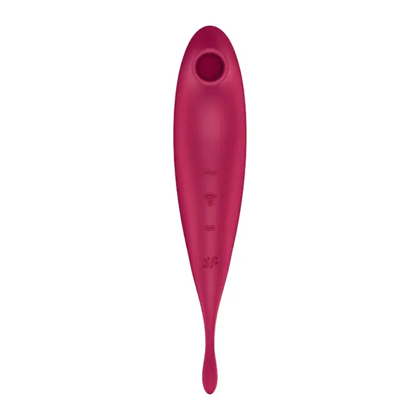 вакуумный массажер satisfyer twirling pro+ dark red 043906sa в Воронеже