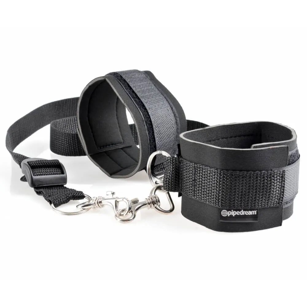 набор для бондажа pipedream cuff & tether set, черный в Воронеже