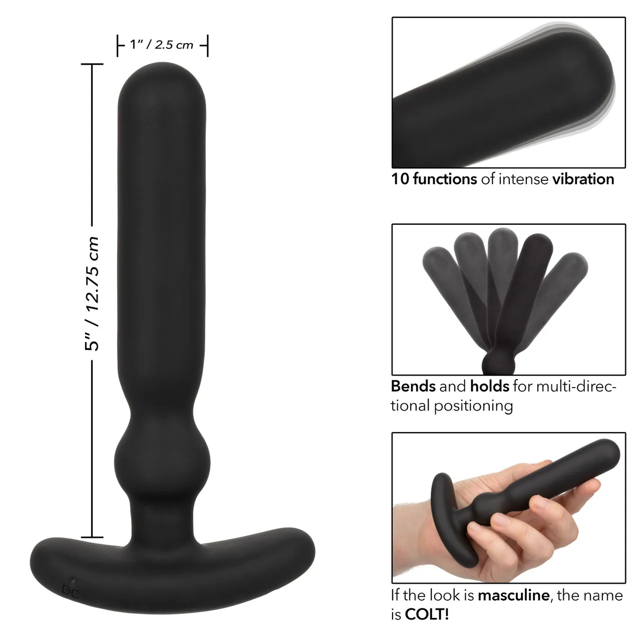 перезаряжаемый анальный вибростимулятор colt rechargeable large anal-t в Воронеже