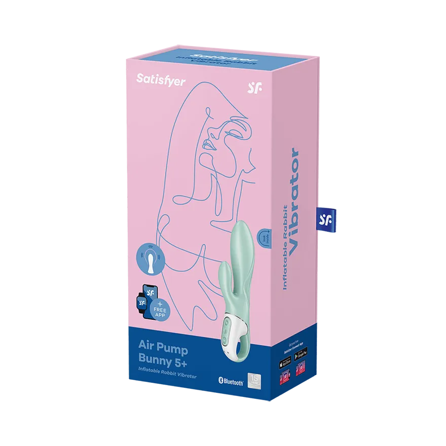 Вибратор с Функцией Расширения Satisfyer Air Pump Bunny 5+ mint 038537SA