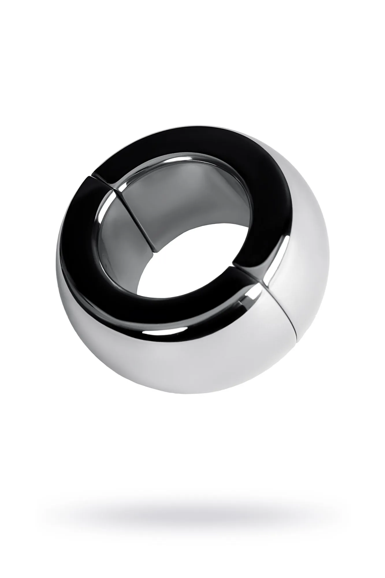 Утяжелитель на мошонку TOYFA Metal на магнитах, серебряный