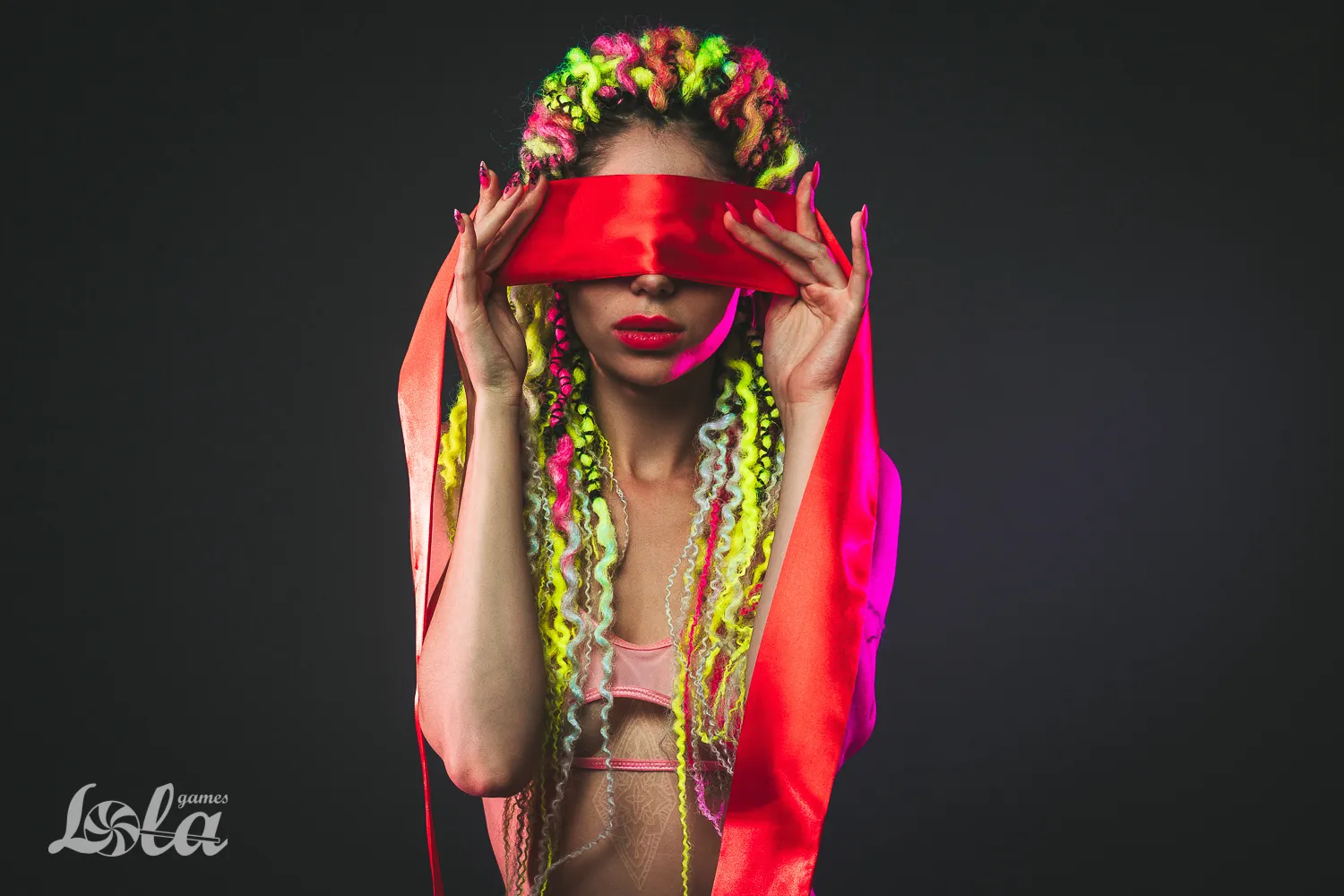 лента party hard wink red 1142-01lola в Воронеже