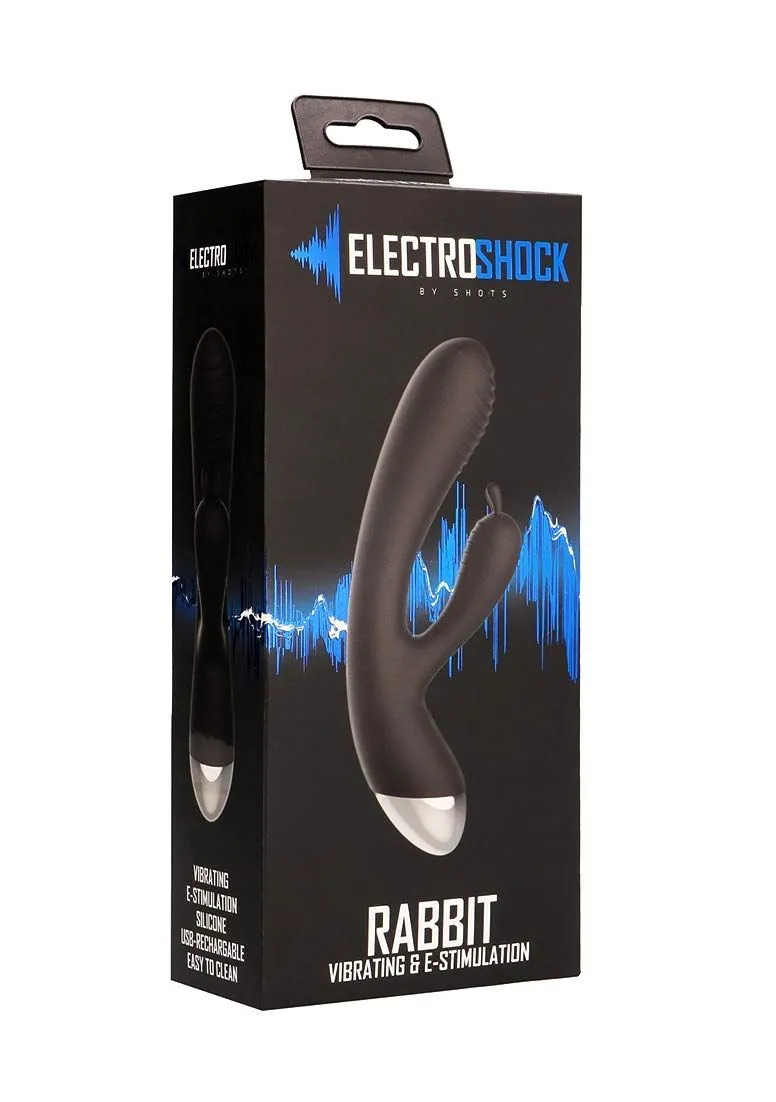 вибратор с электростимуляцией shots media electroshock rabbit, чёрный в Воронеже