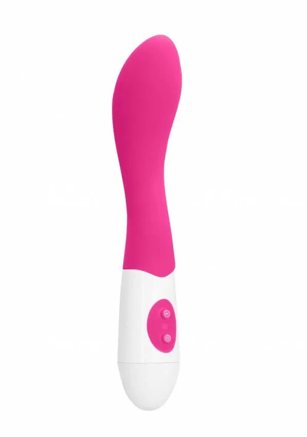 Вибромассажер изогнутый Bend Vibrator, розовый