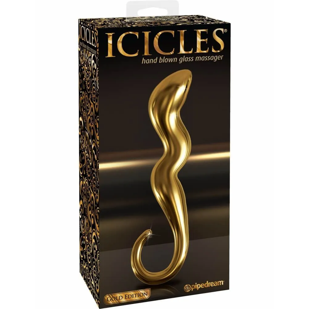 фаллоимитатор pipedream icicles gold edition g01, стеклянный в Воронеже
