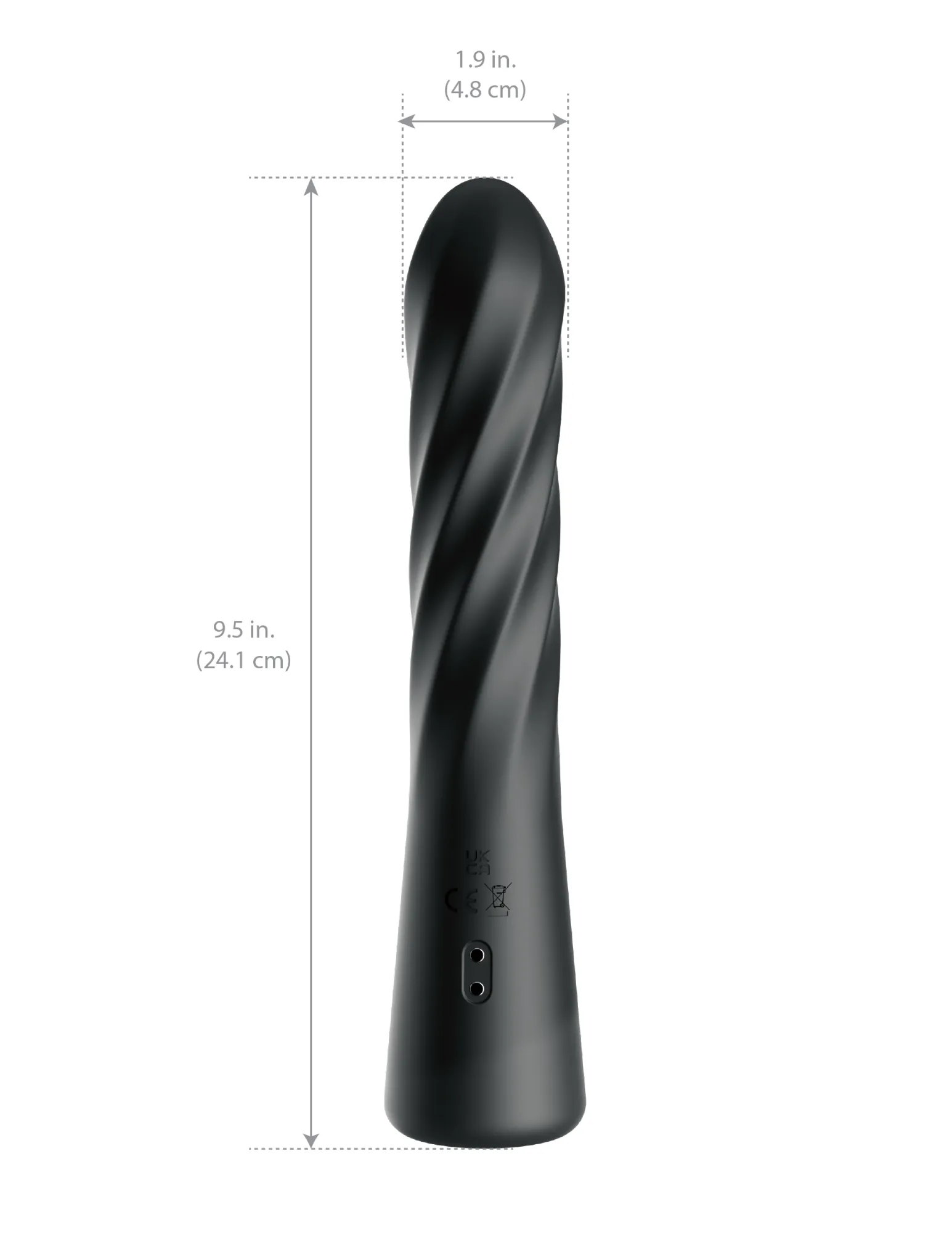 Анальный вибростимулятор с вращением и фрикциями Twist Ecstasy 480023PD